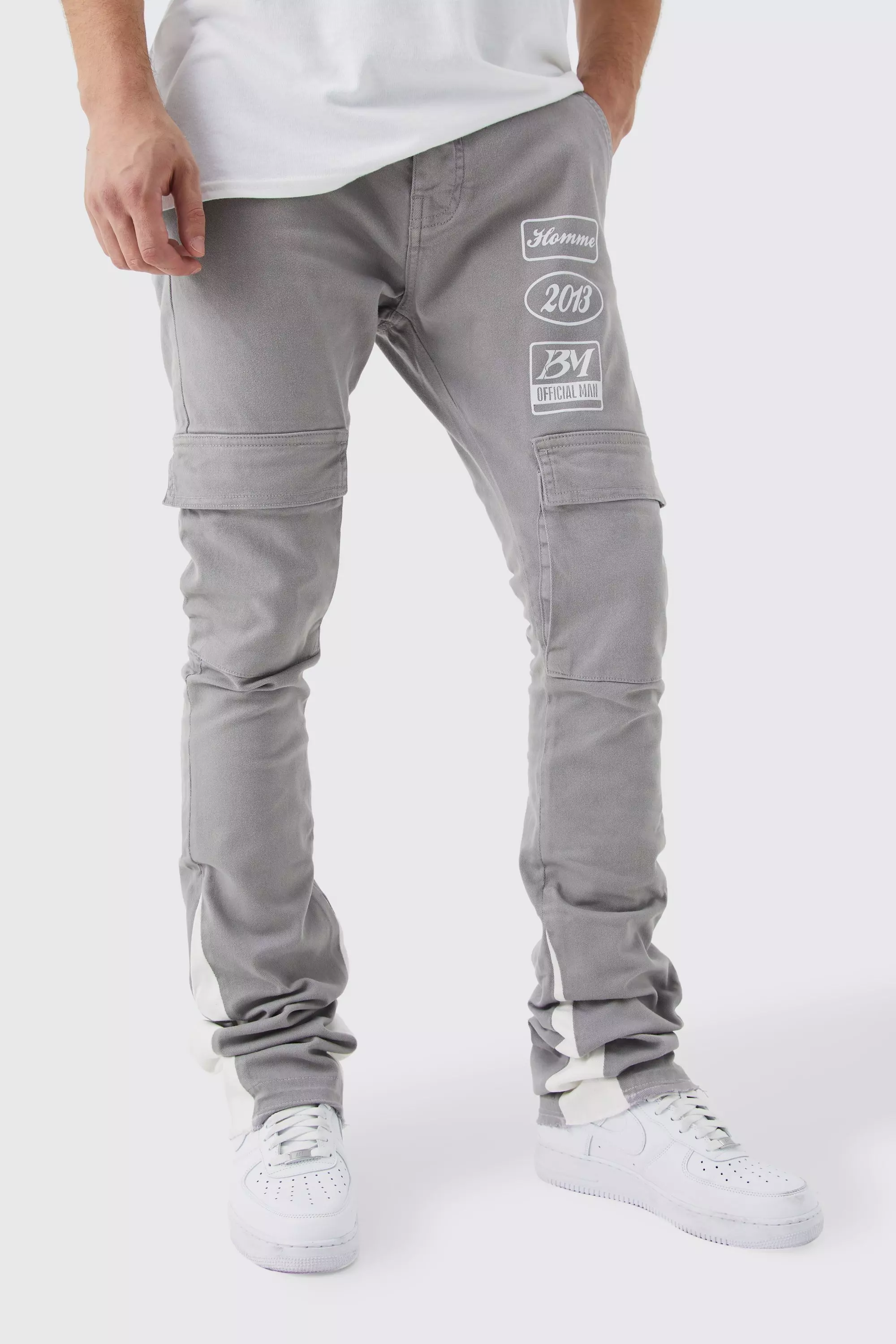 Stacked hot sale cargo pants